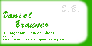 daniel brauner business card