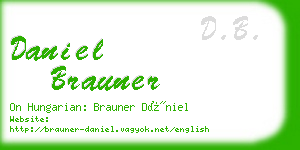 daniel brauner business card